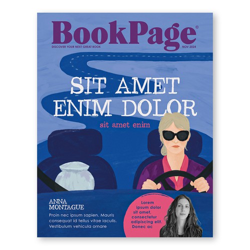 Design a fun magazine cover by reconfiguring book jacket art! Design by creative²