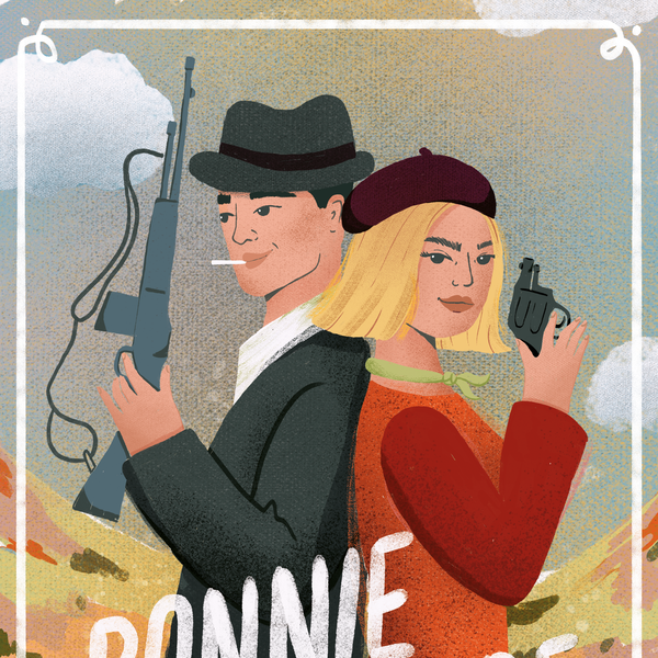 Bonnie and Clyde movie poster re-design