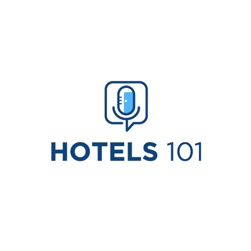 Create a logo for a podcast called - Hotels 101 - incorporate a hotel in the logo Design by Maverick_Design