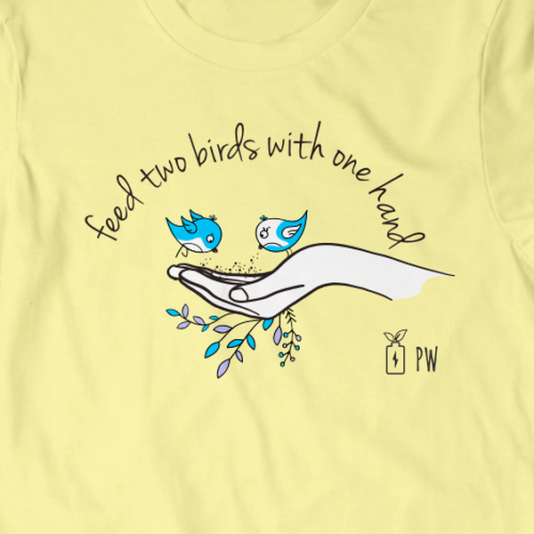 Design by waterseven titled "T-Shirt Design of a Positive Spin on Classic Saying"