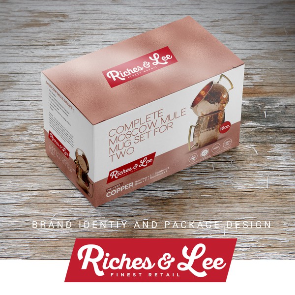 Package and Brand Design For Riches & Lee