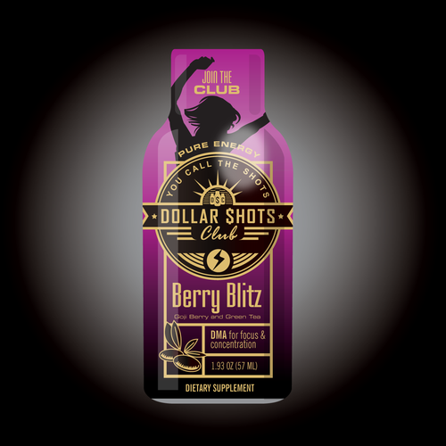 Design di Create an eye-catching energy shot drink bottle design for the relaunch our eCommerce Supplement Shot Co.!! di eastbay