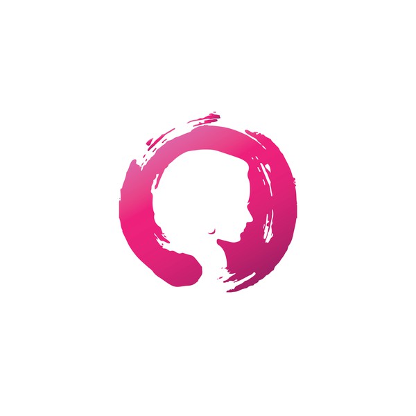 painted girl silhouette