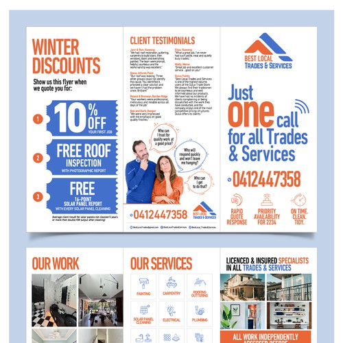 Design a Powerful New Flyer for Best Local Trades & Services Design by Muhammad Shahrooz