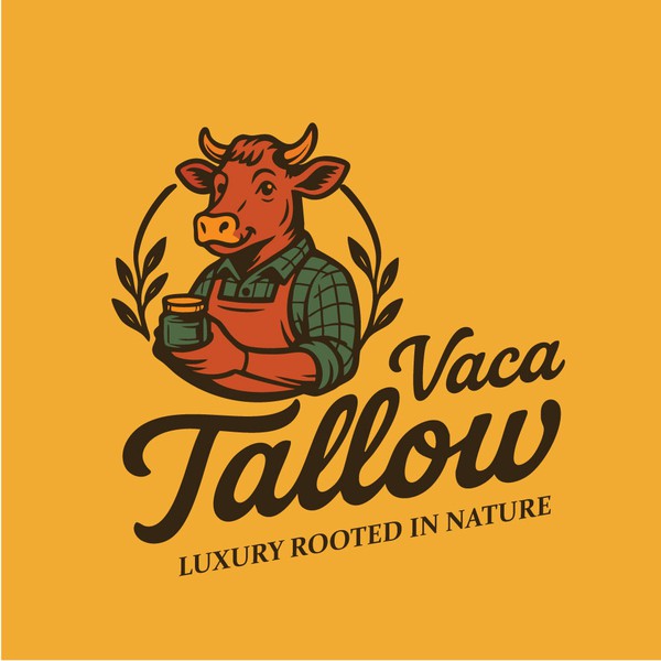 Bold logo for Vaca tallow