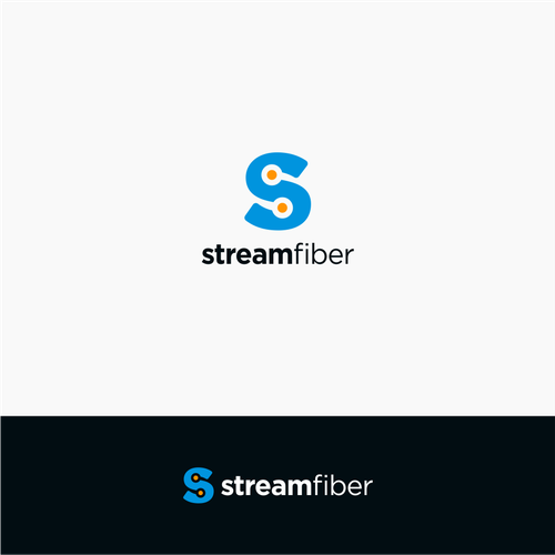 Stream Fiber Logo Design by hoGETz