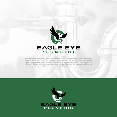 Eye catching and very marketable logo for plumbing company. The company name is Eagle Eye Plumbing Design by ElVano_Eiji ✔