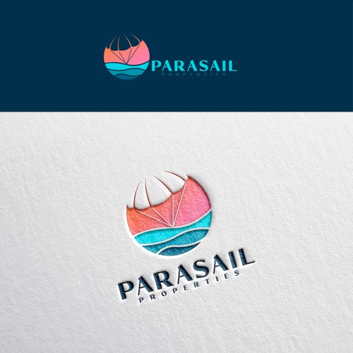 Looking for a warm, friendly logo that is bright and reminiscent of parasailing in Florida. Design by klompica