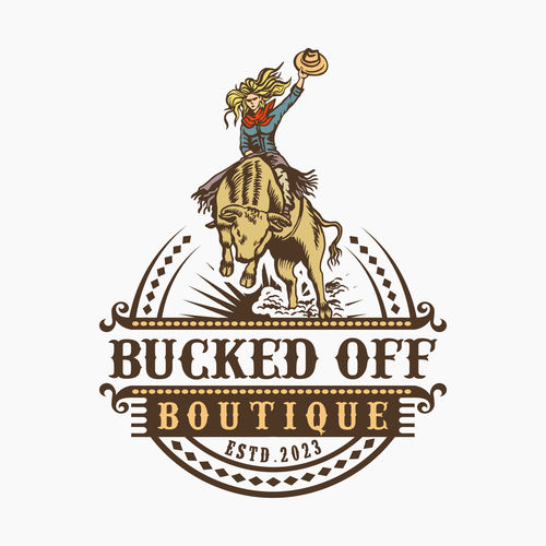 Western logo for a high end western Boutique Design by Rziko1