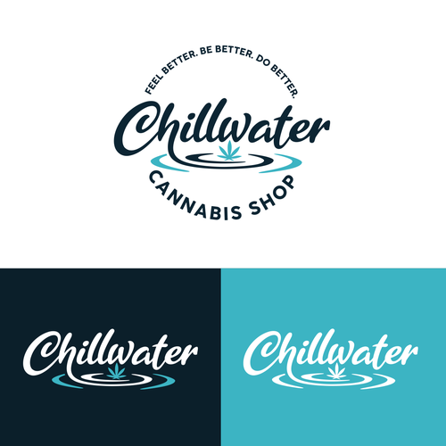 Chillwater Cannabis Shop Logo - Calm the Noise, Find Your Better Design by AngkolJo