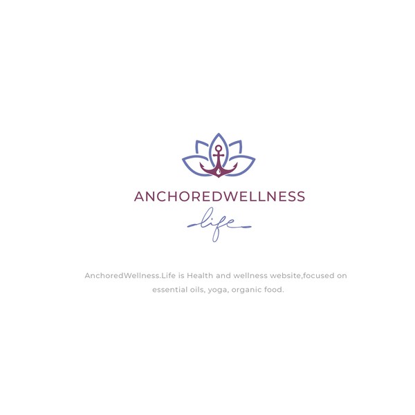 Design by Julie Estelle titled "anchored wellness"