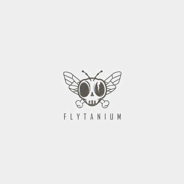 Badass logo with dead fly theme