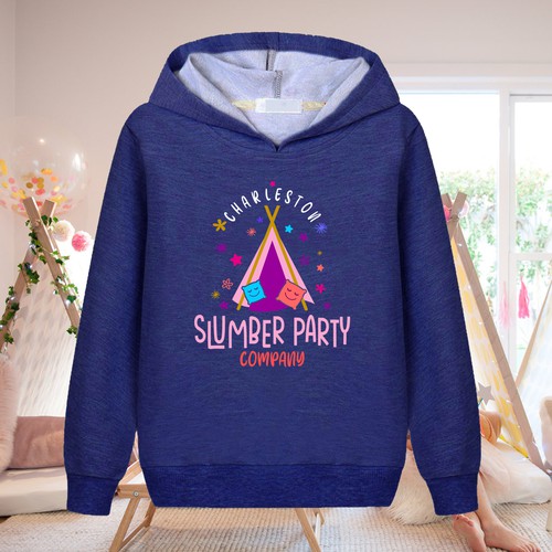 Cute slumber party tent company logo incorporating the Charleston Ravenel bridge Design by Simple Mind