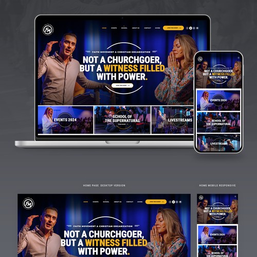 Designs | Design a attractive website for Faith Movement! Really clear ...