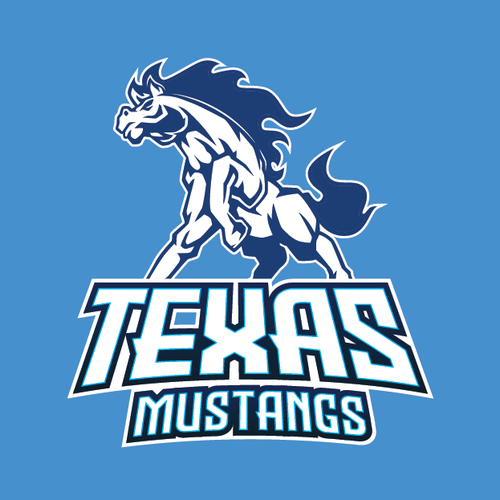 Diseño de Texas Mustangs de midlicious