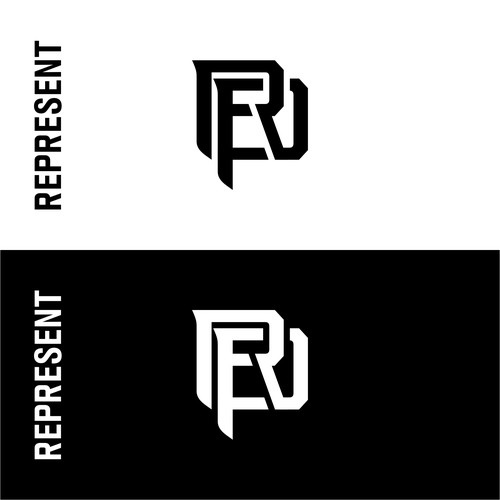 REP monogram logo for the brand REPRESENT Design by Canoz