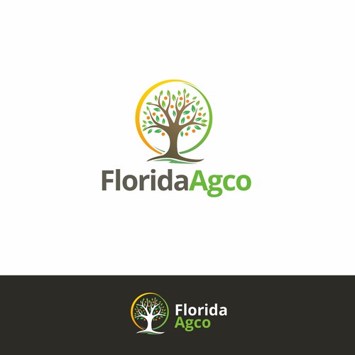 Agriculure services business logo with a focus on Florida Citrus Design by Surya Aditama