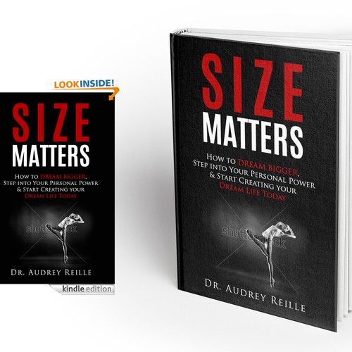 Design an Inspiring Book Cover for "Size Matters" on Dreaming Big! Design by Milan Kojic Art