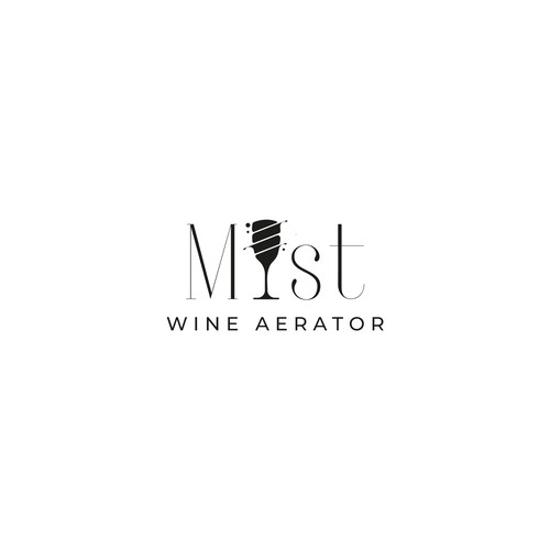 Wine Mist Logo Design by Stebelska Design