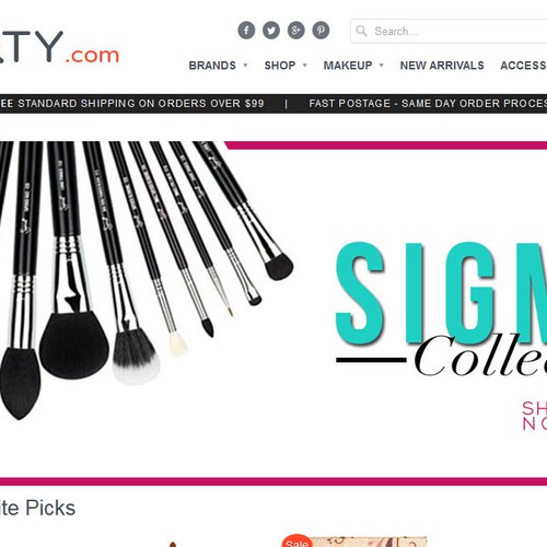 Create a banner for a product collection for the homepage Design by Y_Y