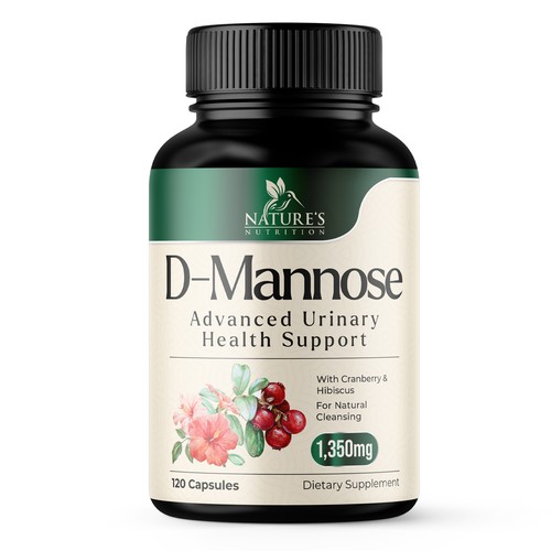 Colorful D-Mannose Design Needed for Nature's Nutrition Design by UnderTheSea™