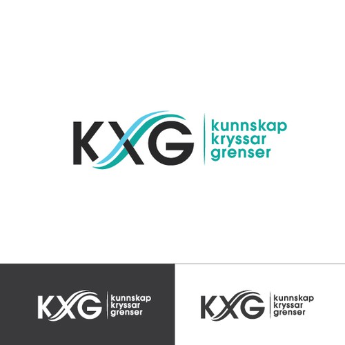 Logo for Kunnskap kryssar grenser ("Knowledge across borders") Design von Dima Midon