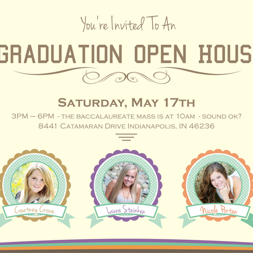 Graduation Open House Design by heymg