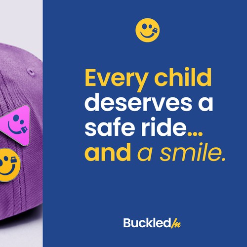 Student transportation company needs to get Buckled In to a new logo. Diseño de Bu.