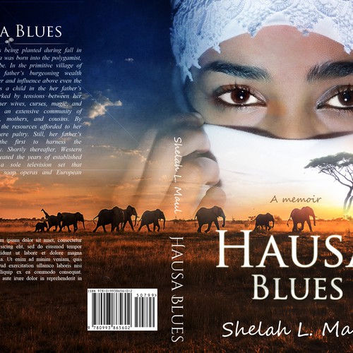 Create a striking book cover design for a memoir Book cover contest