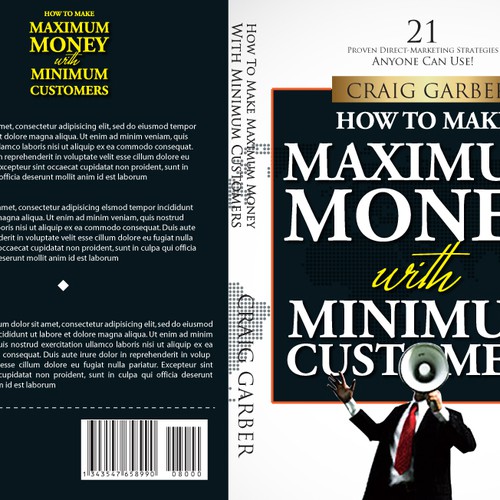 New book cover design for "How To Make Maximum Money With Minimum Customers" Diseño de Pagatana
