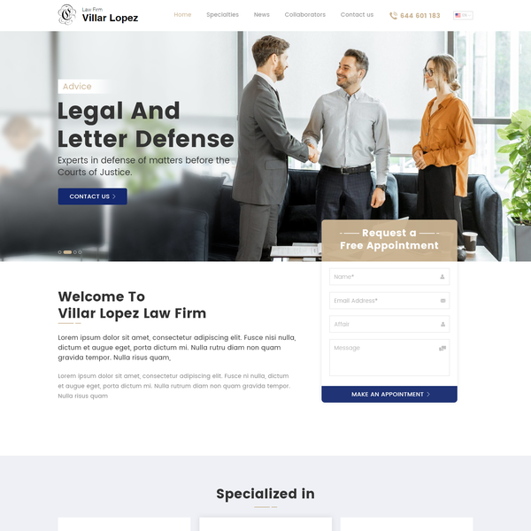 Law Firm : Legal and Letter Defence