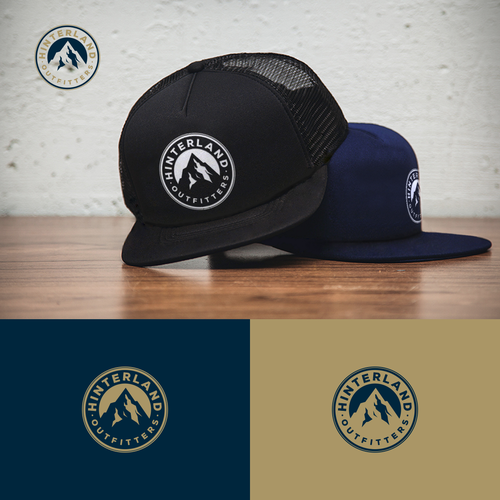 Design a branded baseball cap for an outdoor retailer. Design by eywa