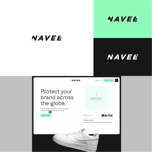 Powerful anti-counterfeiting logo for our startup! Design by 71Z Dezign