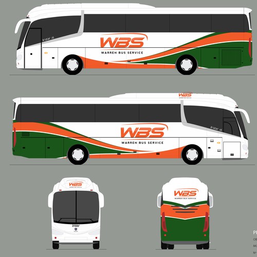 Charter Bus Graphics Incorporating Company Logo Competition-ontwerp door The Faisel