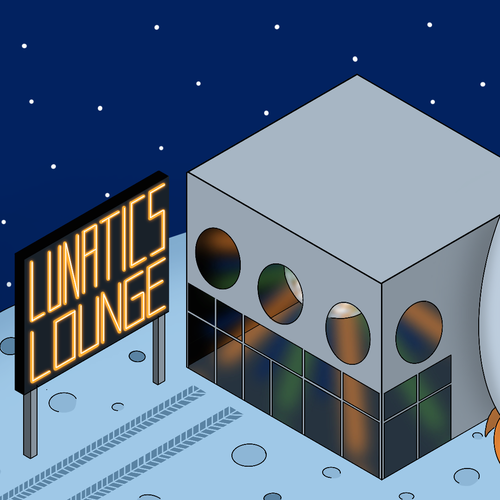 Help create an illustration for Lunatics Lounge! Design by selin-k