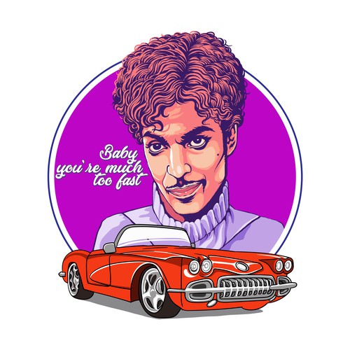 T-shirt with Prince Logo Design by agteus