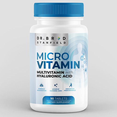 We Need a Vibrant and Scientifically-Inspired Label Design for MicroVitamin Design by Poroyo