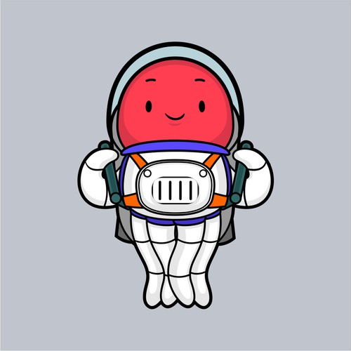 A Team Mascot That's Going To The Moon! Design by jasterxinan