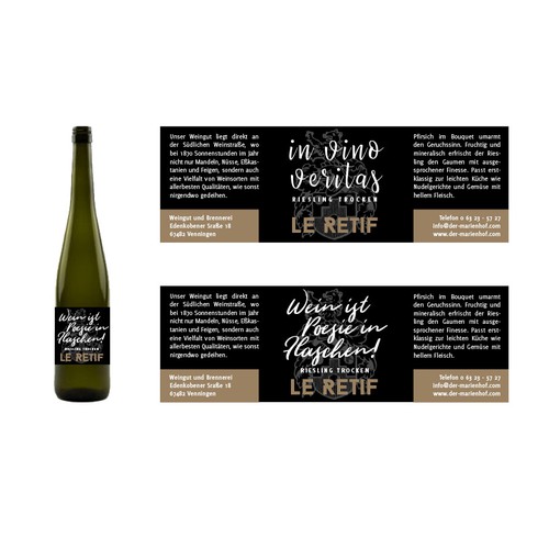 Product label contest entry by feinschliff