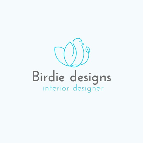 simple design logo to attract sophisticated clients for interior design and architecture Design by BerNadettke