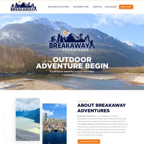 Design a website for outdoor adventure travel company Design by Jasmin_A (AMPLE)