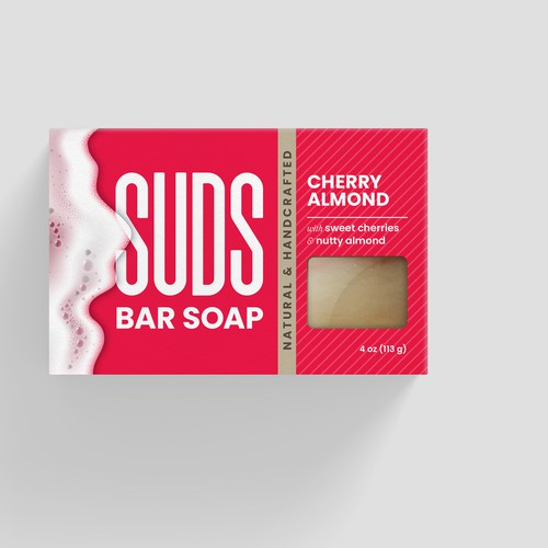 Redesign SUDS™ Bar Soap Packaging with Bold & Modern Colorways Design by kex_