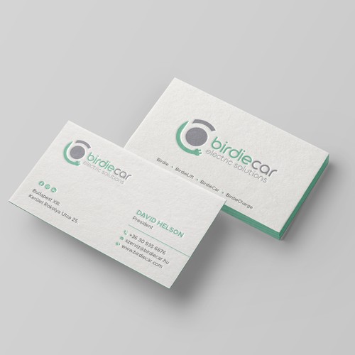 business card for company called birdie Design by Taaiebah