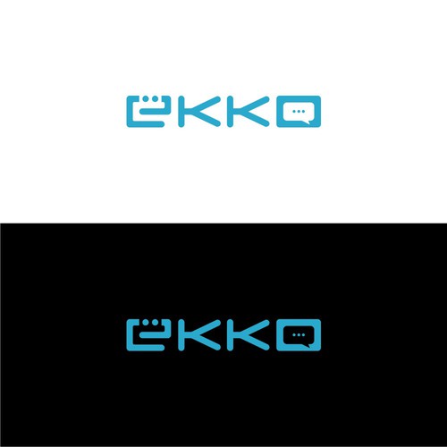 SIMPLE LOGO - ekko Letters then dm after Design by ariagatha