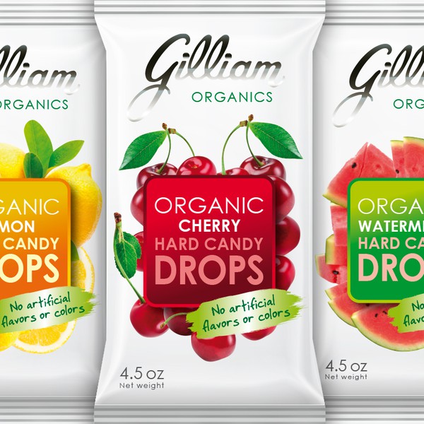 Design by Graphic Factory titled "Clean and fresh packaging for hard candy drops"