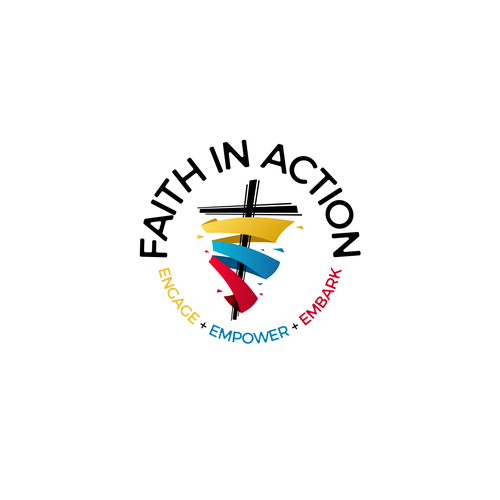 Design an inspiring and creative logo for our new vision: Faith in Action! Design by DC | DesignBr