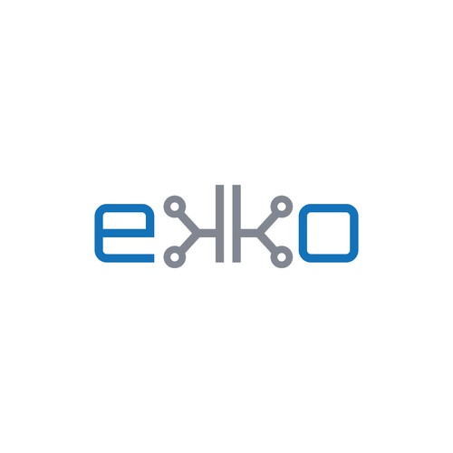 SIMPLE LOGO - ekko Letters then dm after Design by R_Logo