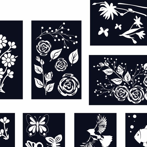 Design the most beautiful stencils! Design by Yuliia Lestes