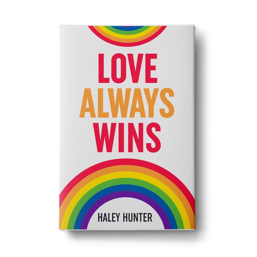 LGBTQ lesbian Loud and proud rainbow book cover To Attract readers Design by Sam Arts Studio