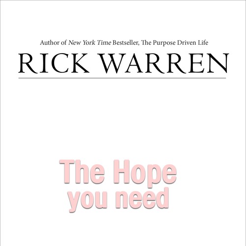 Diseño de Design Rick Warren's New Book Cover de helloyou